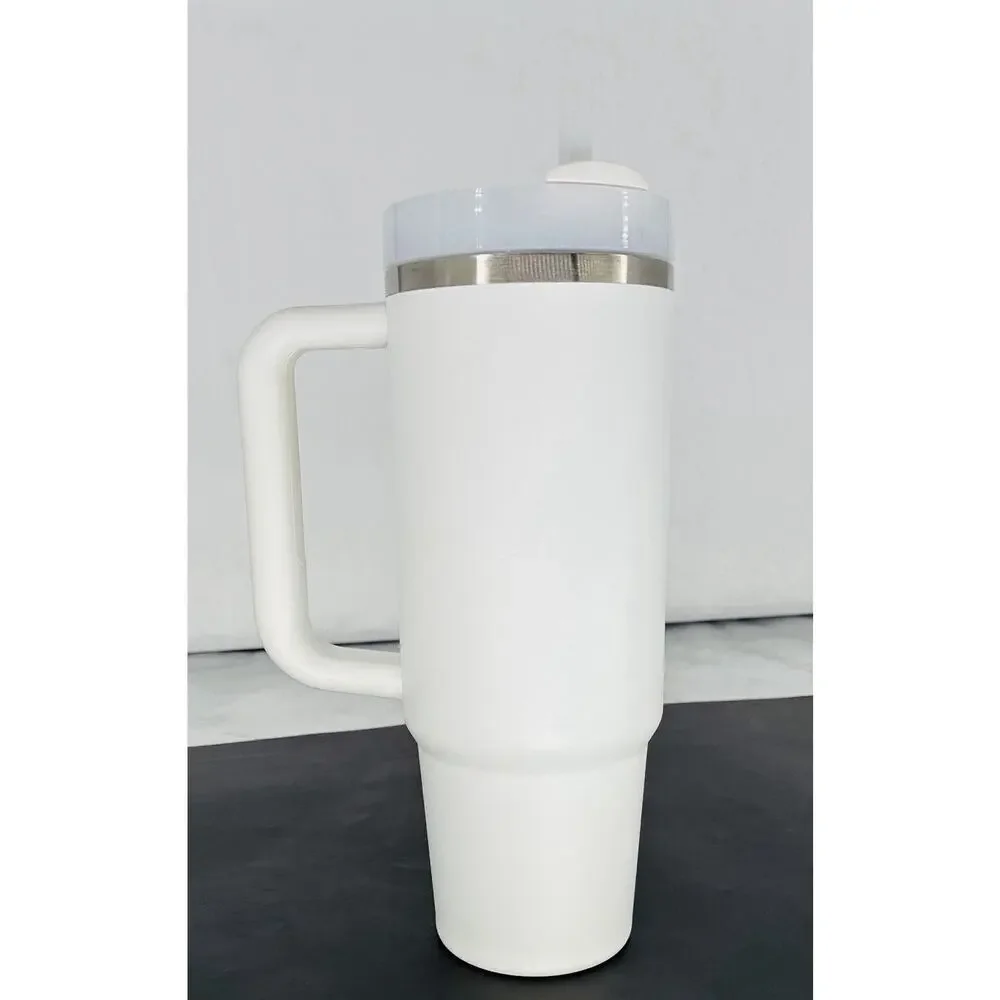 Stanley Quencher H2.0 Tumbler 30oz White Handle Straw Vacuum Insulated BPA-Free - Picture 3 of 6